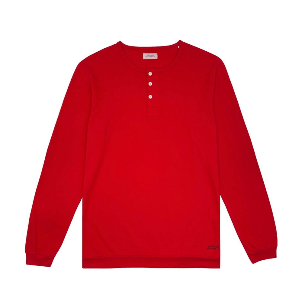 Saturdays Nyc Men's Mitch Henley Pima T-Shirt